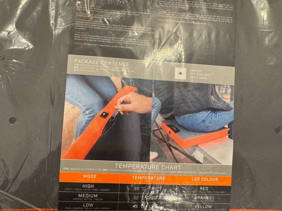 Podgrzewana podkładka do siedzenia THAW