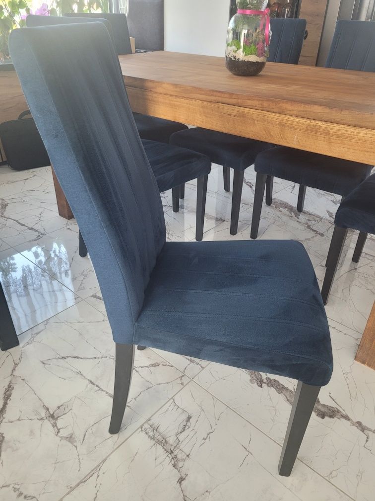Krzesło DIEGO 2 czarny/tap. velvet pikowany Pasy - MONOLITH 77, 8SZTUK