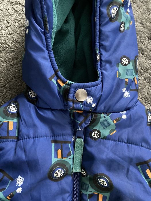 Bezrękawnik kamizelka w traktory dla chłopca 12-18 mcy