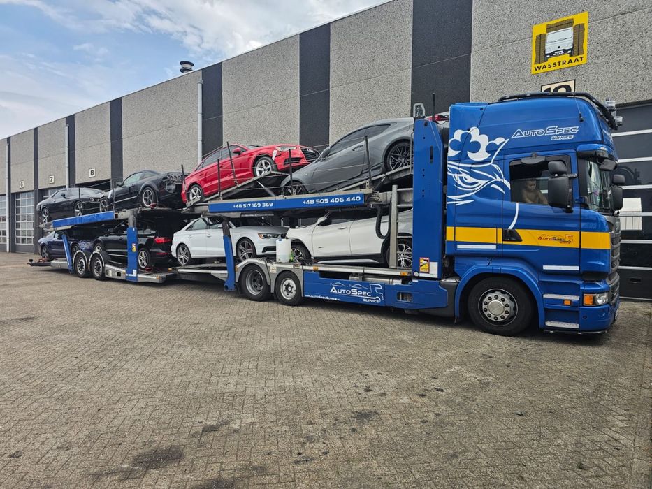 Transport AUT Niemcy Belgia Holandia Bremen Bremerhaven Rotterdam