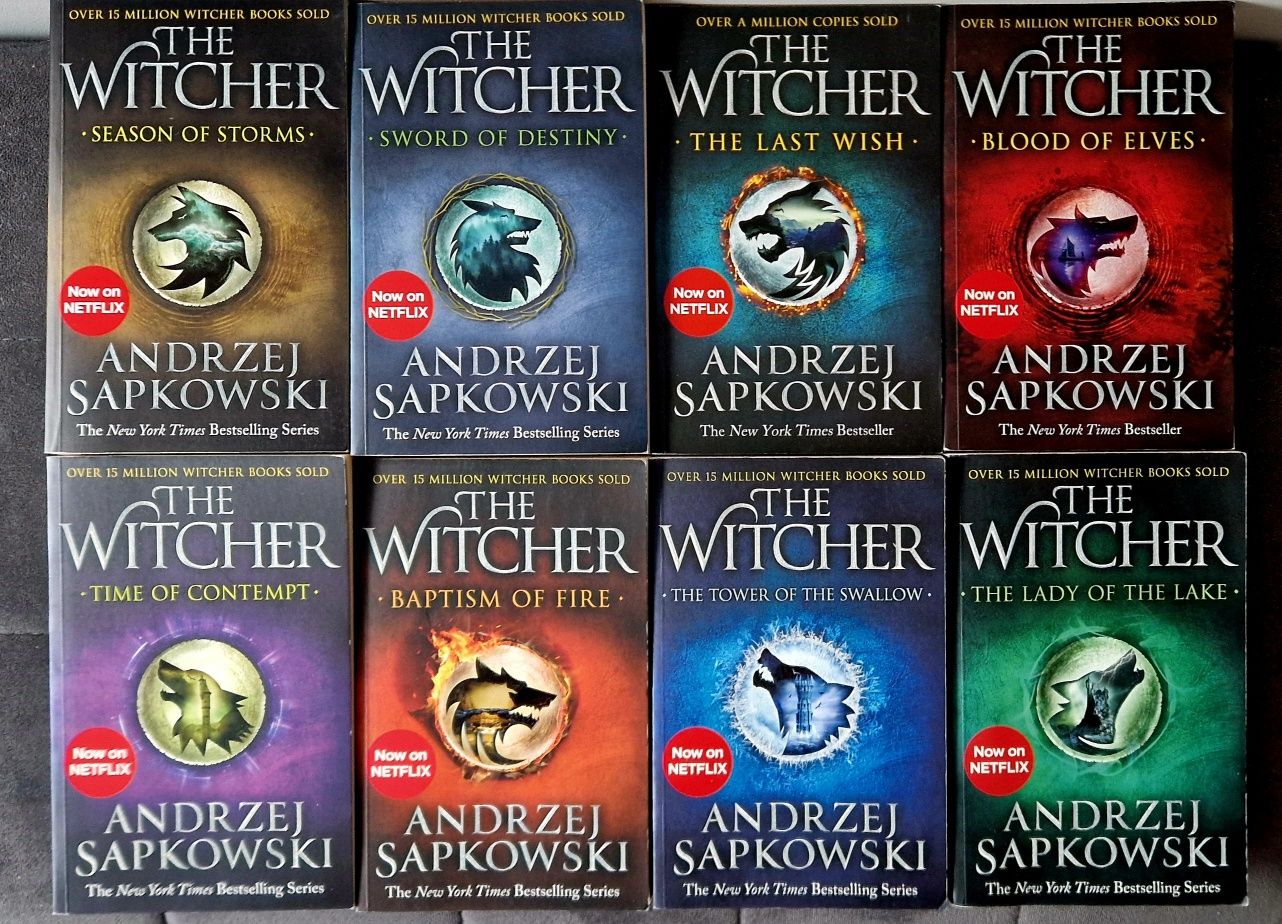 Wiedźmin Andrzej Sapkowski Witcher 1-8