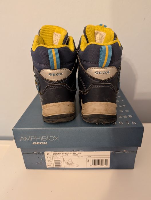 Buty dziecięce ciepłe zimowe Geox śniegowce świecące r.25