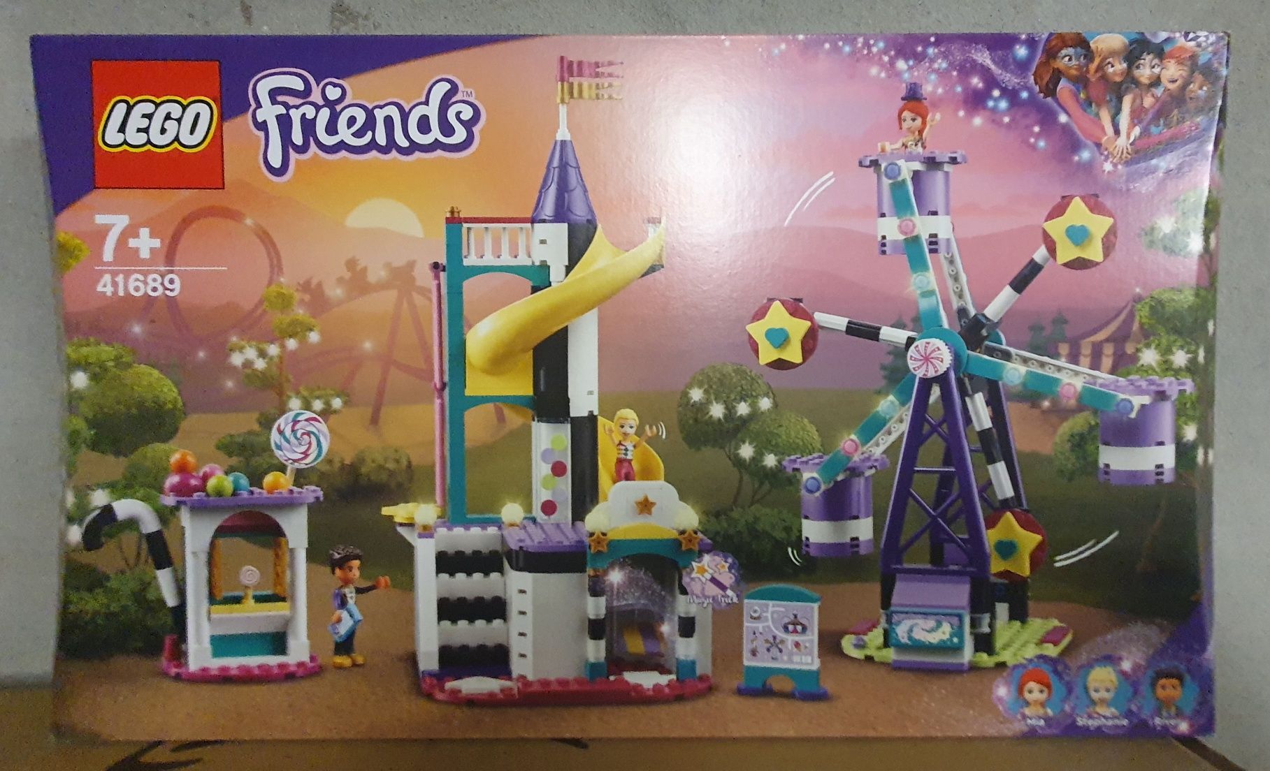 LEGO Friends 41689 Magiczny diabelski młyn i zjeżdżalnia