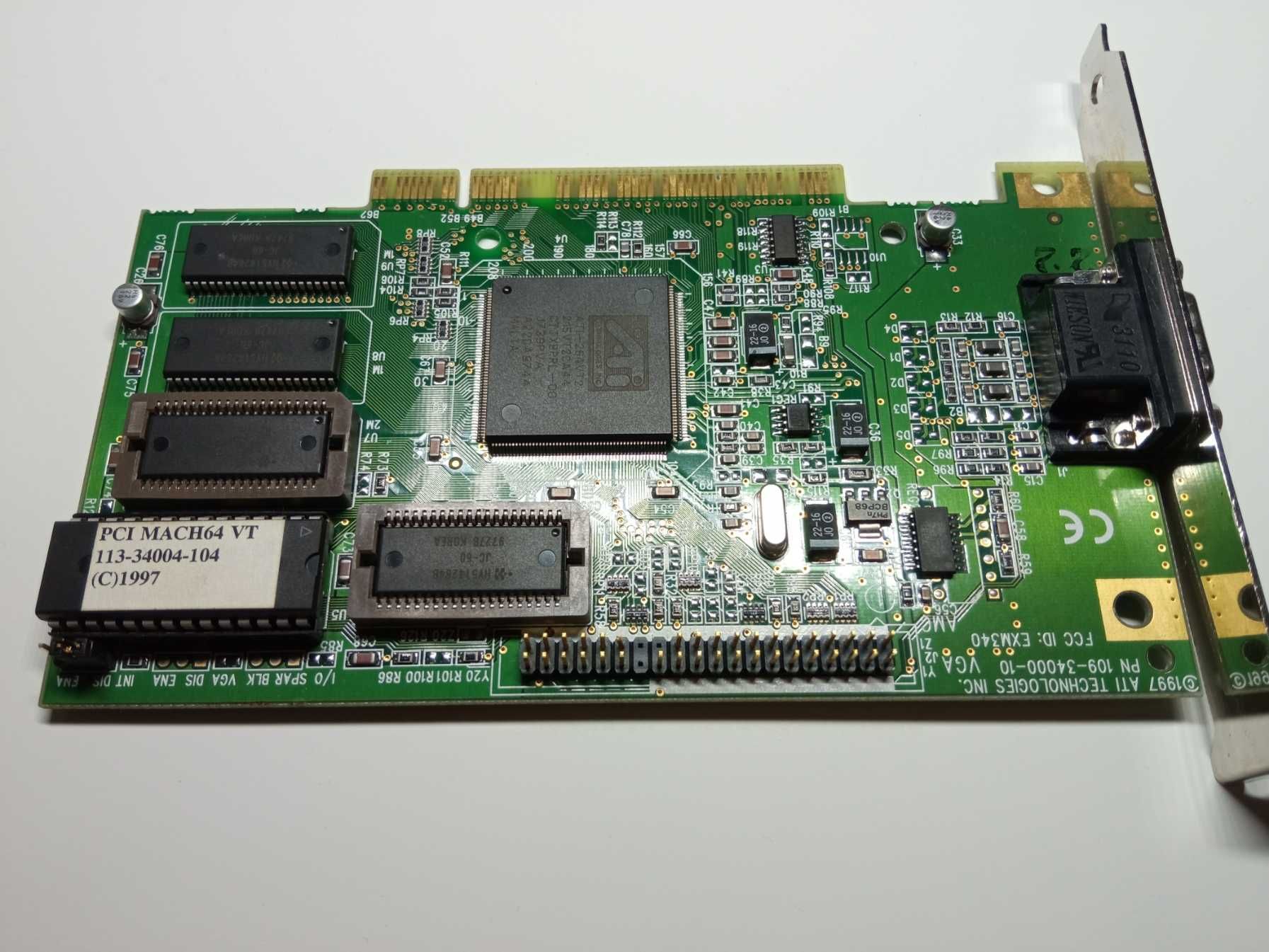 Ретро відеокарта відеокарта pci mach64 vt 113-34004-104