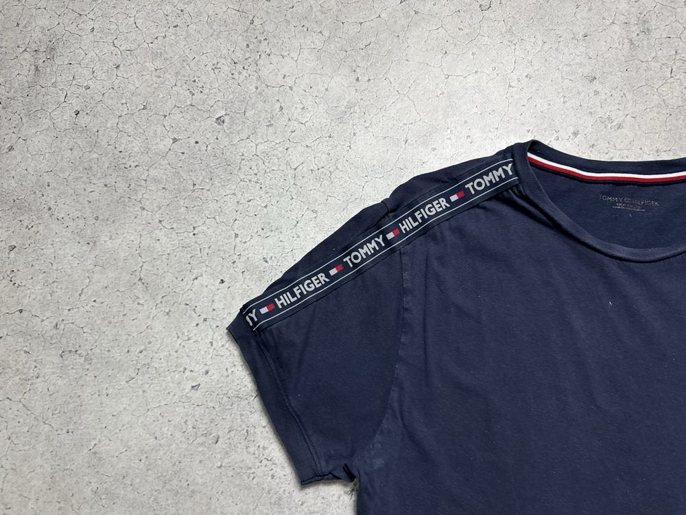 Мужская Футболка Tommy Hilfiger Jeans С Лампасами Оригинал M-L