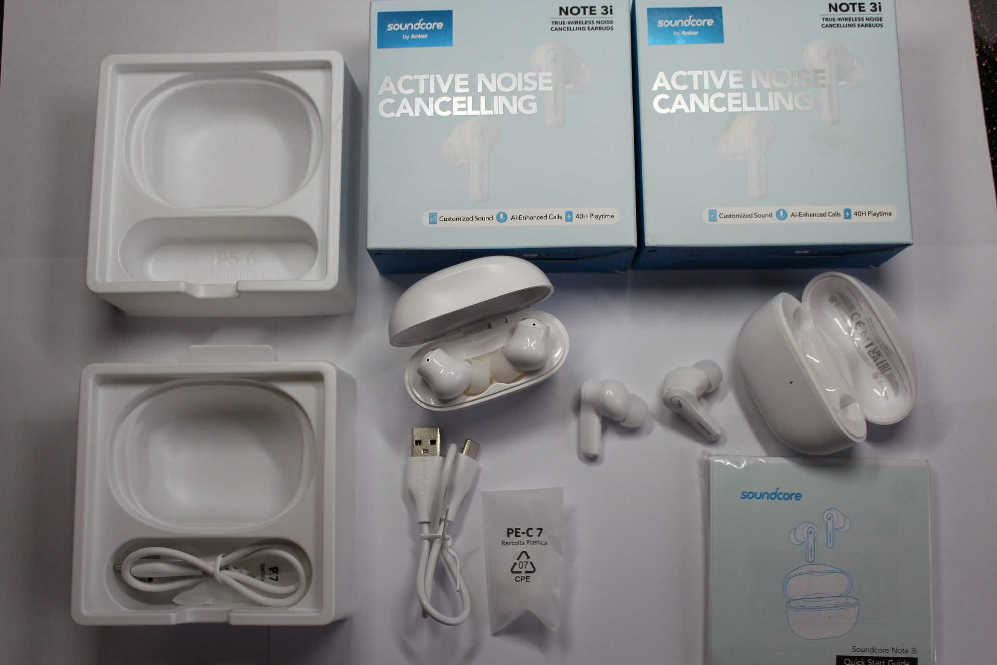 Гарнітура Anker SoundСore Note 3i White ANC TWS ОРИГІНАЛ