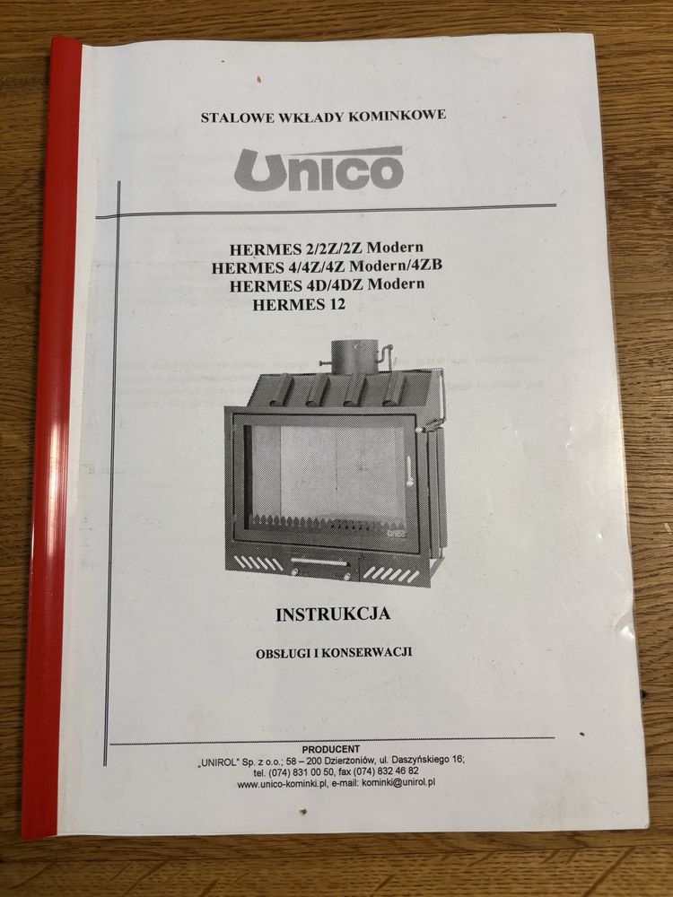 Wkład kominkowy kominek stalowy Unico Hermes 4z Modern 14kW