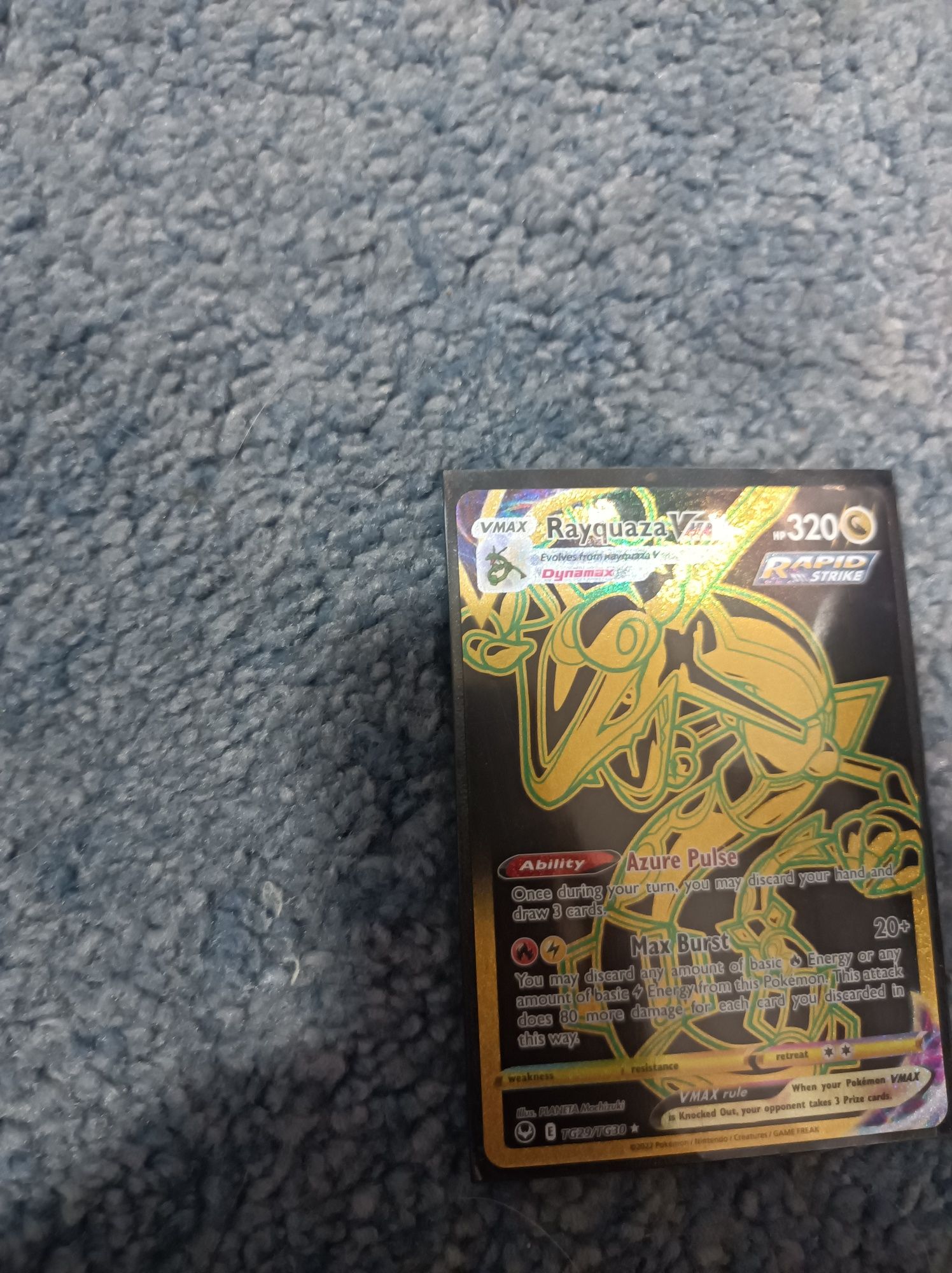 Karta pokemon rayquaza Vmax