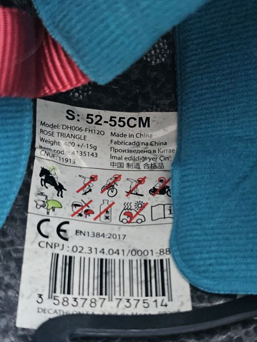Kask jeździecki dla dziecka Fouganza 120