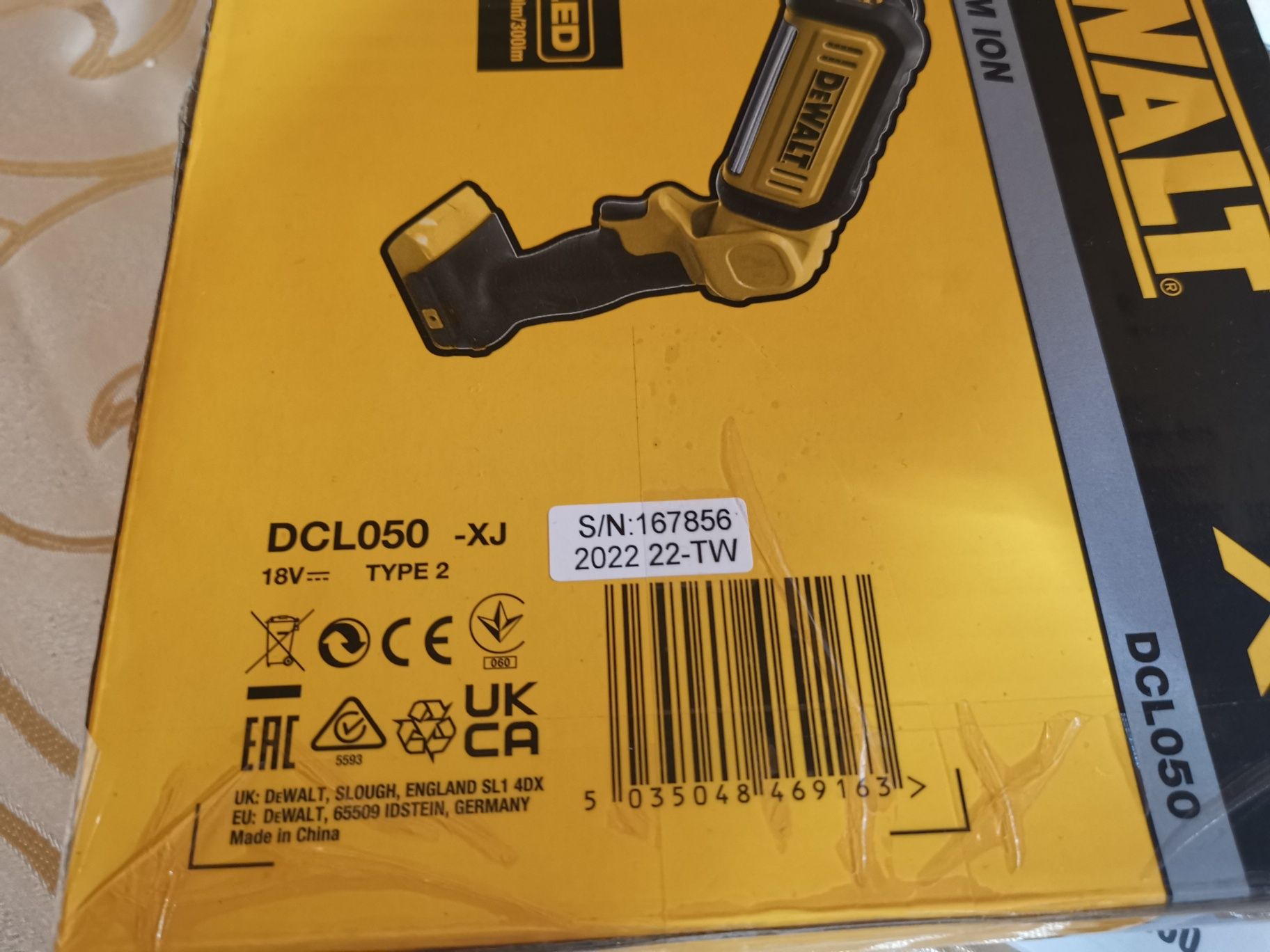 Фонарь диодный Dewalt dcl 050