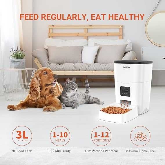 Balimo 3L 2.4G WiFi automatyczny dozownik karmy z timerem