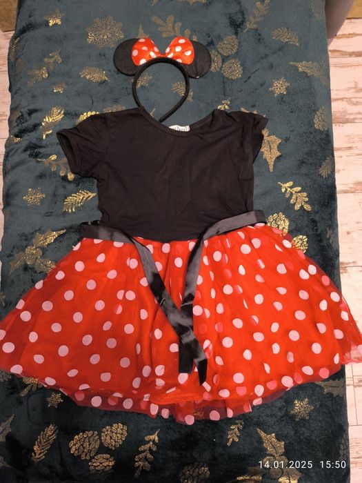 Sukienka. Strój Mickey Minnie mouse.