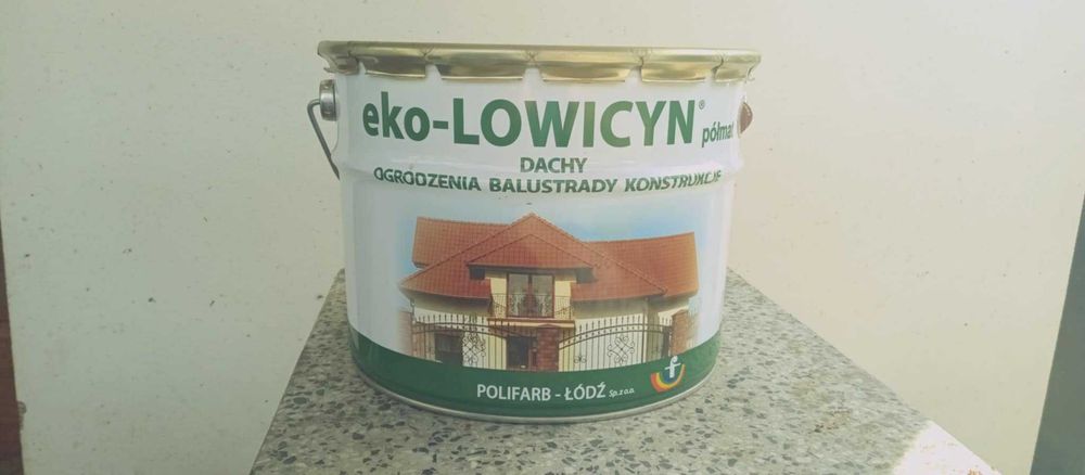 EKO-Lowicyn 10L RAL8015 Brązowa Kasztanowa   farba na dach do stali