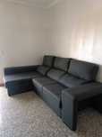Sofá cama 3 lugares chaise longue