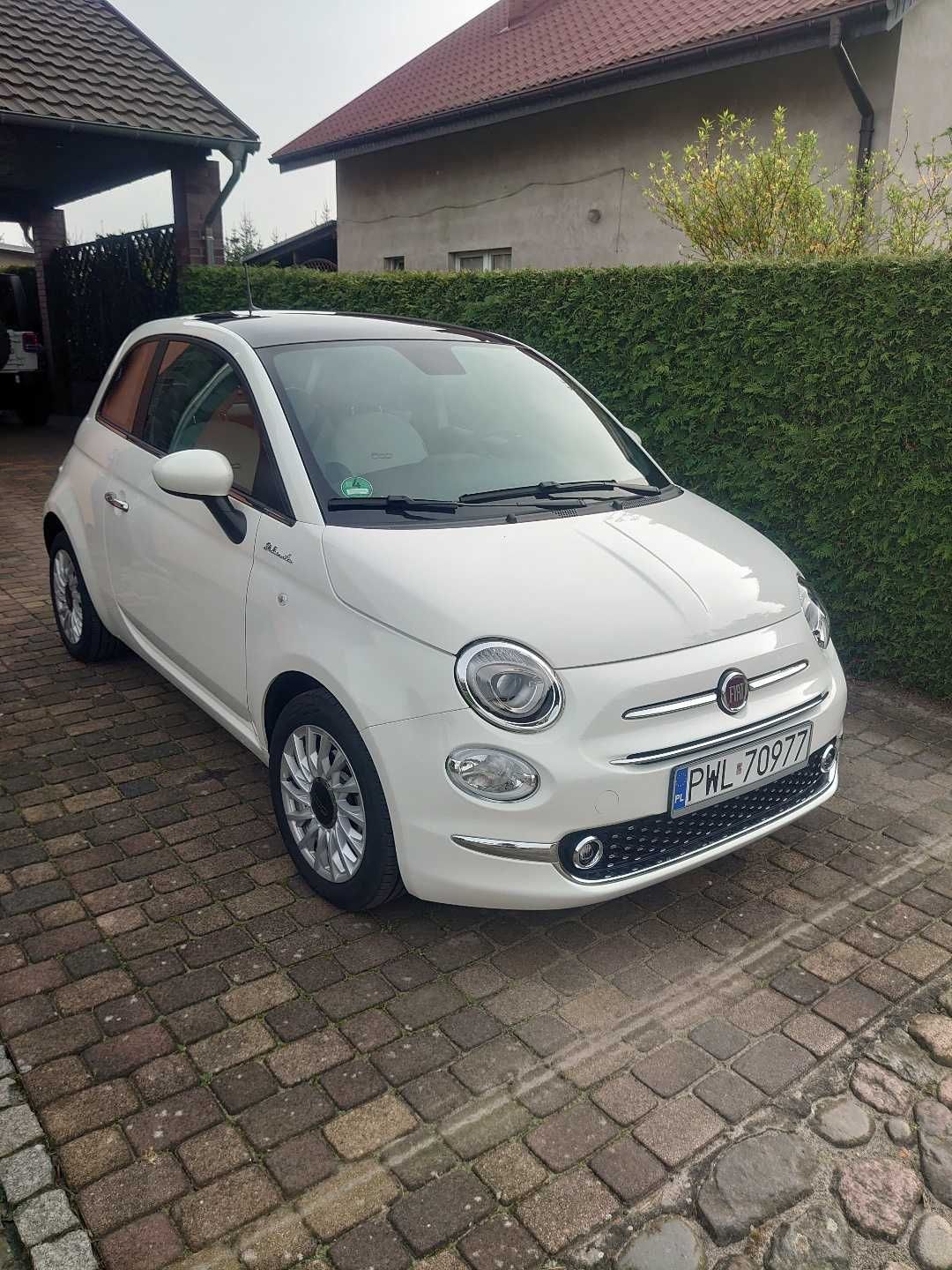 FIAT 500 hybryda, niski przebieg