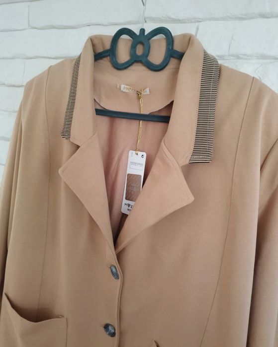 Myzem bawełniana sportowa marynarka żakiet plus size xxxl 46 48