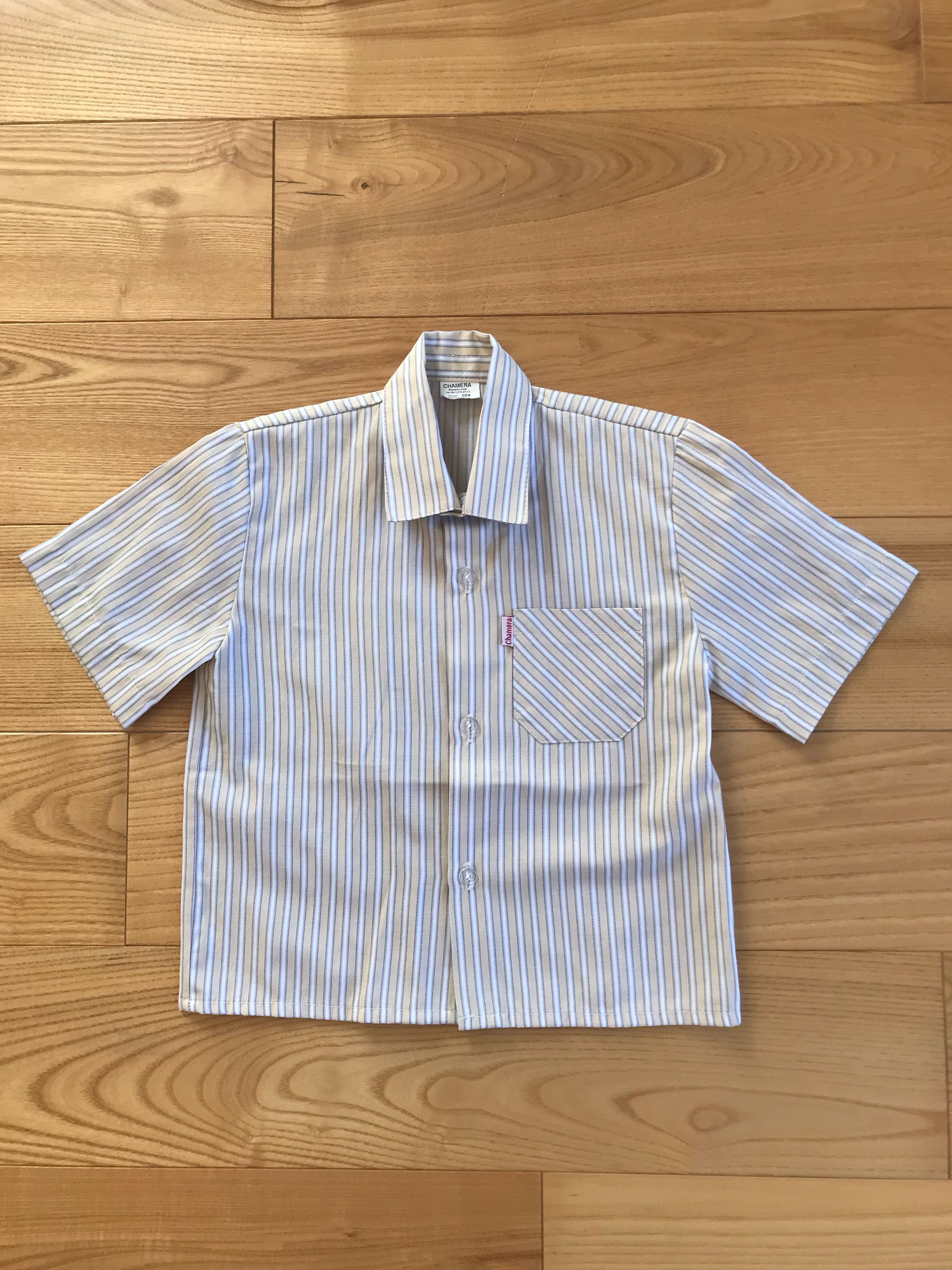 bluzka / elegancka koszula , krótki rękaw - rozmiar 104