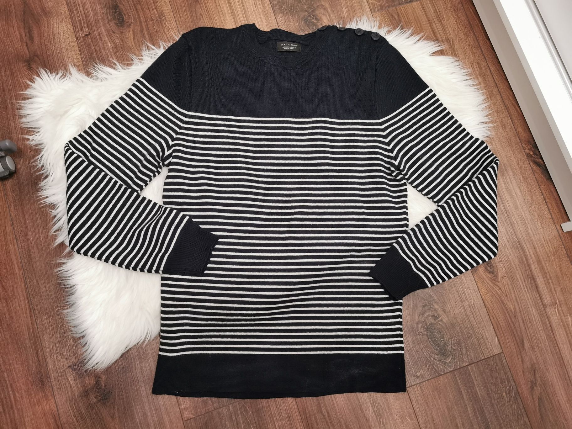 Sweter męski sweterek bluzka bluzeczka z długim rękawem Zara L 40