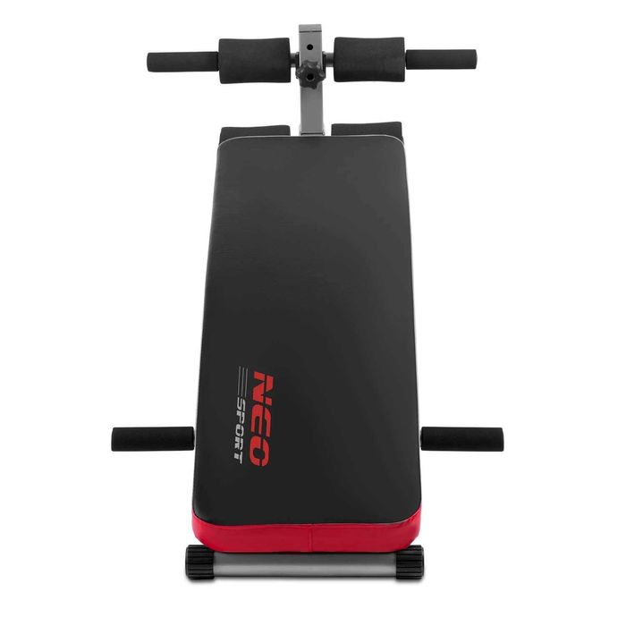 Ławka do ćwiczeń skośna z ekspanderami i hantlami Neo-Sport NS-211