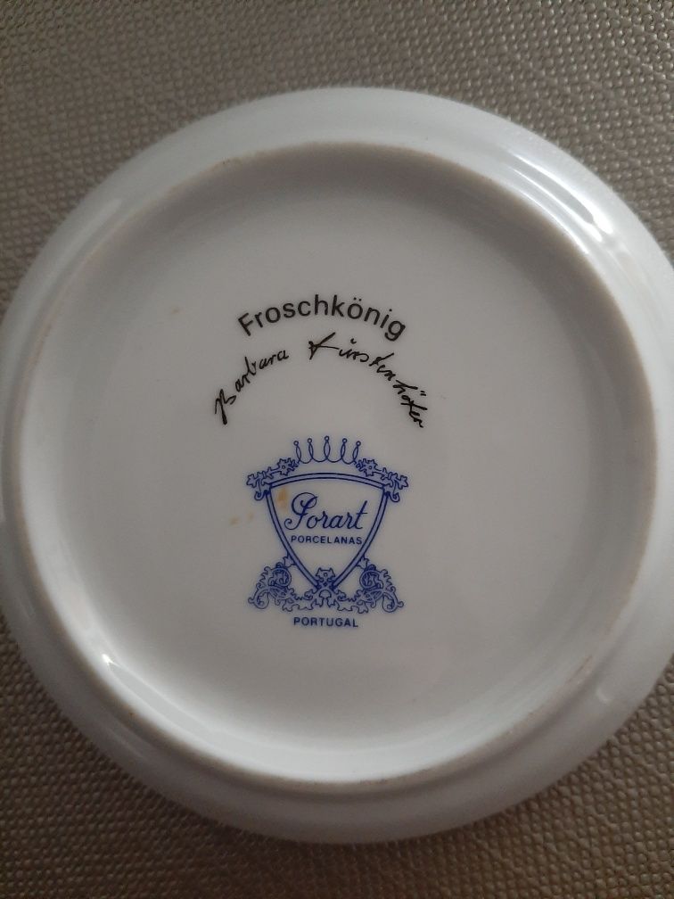 Prato A Princesa e o sapo em Porcelana