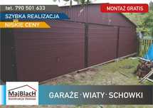 WIELOSTANOWISKOWY Garaż Blaszany - WIATA - Garaże Blaszane -Maj-Blach