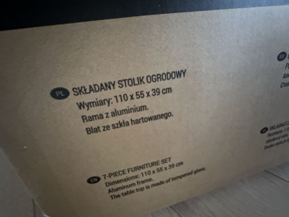 Stolik ogrodowy NOWY nierozpakowany