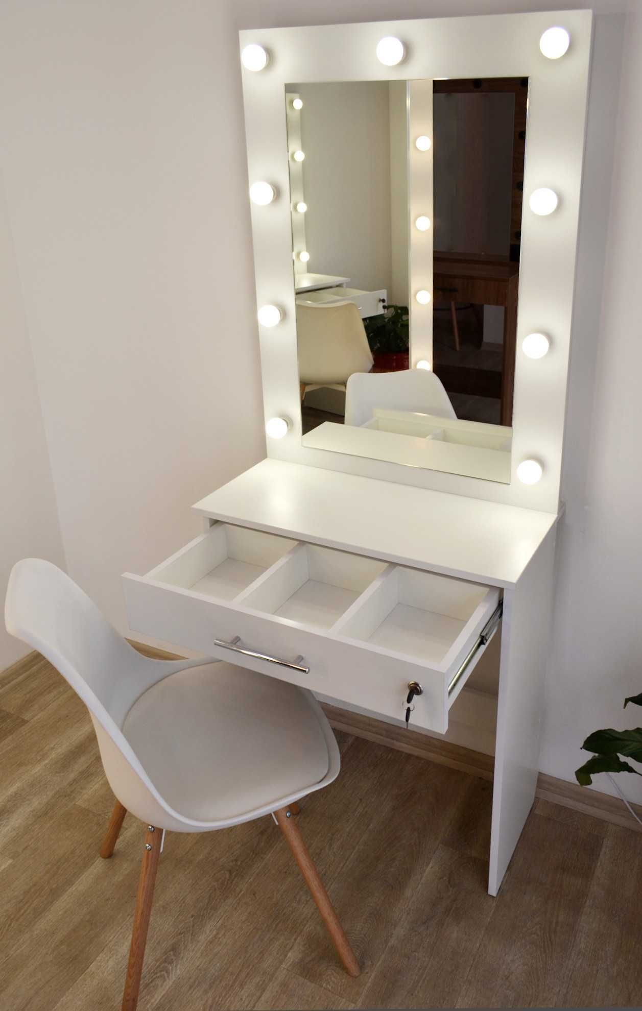 Зеркало макияжное с подсветкой визажное туалетный столик трюмо