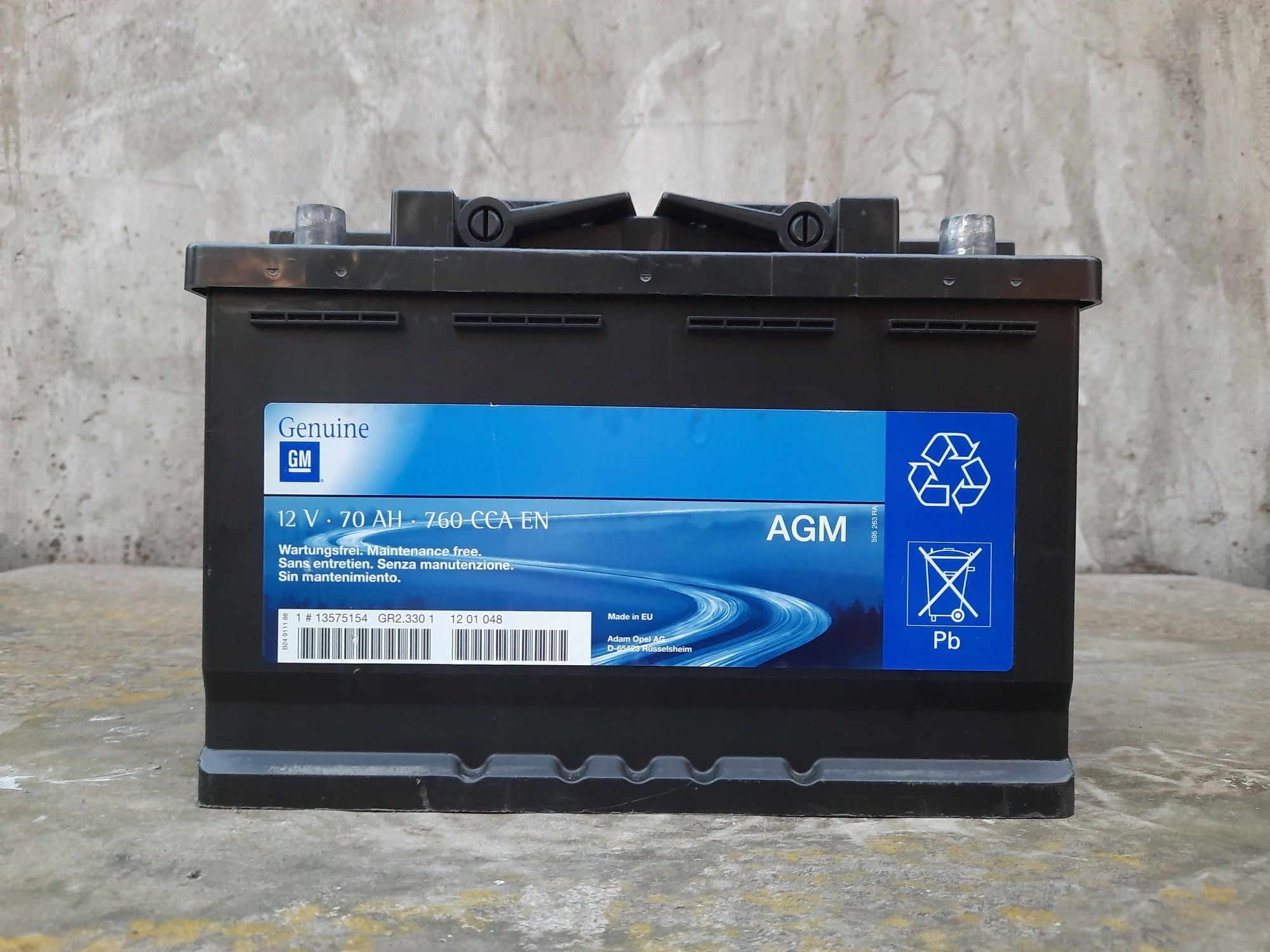Akumulator AGM 70 ah