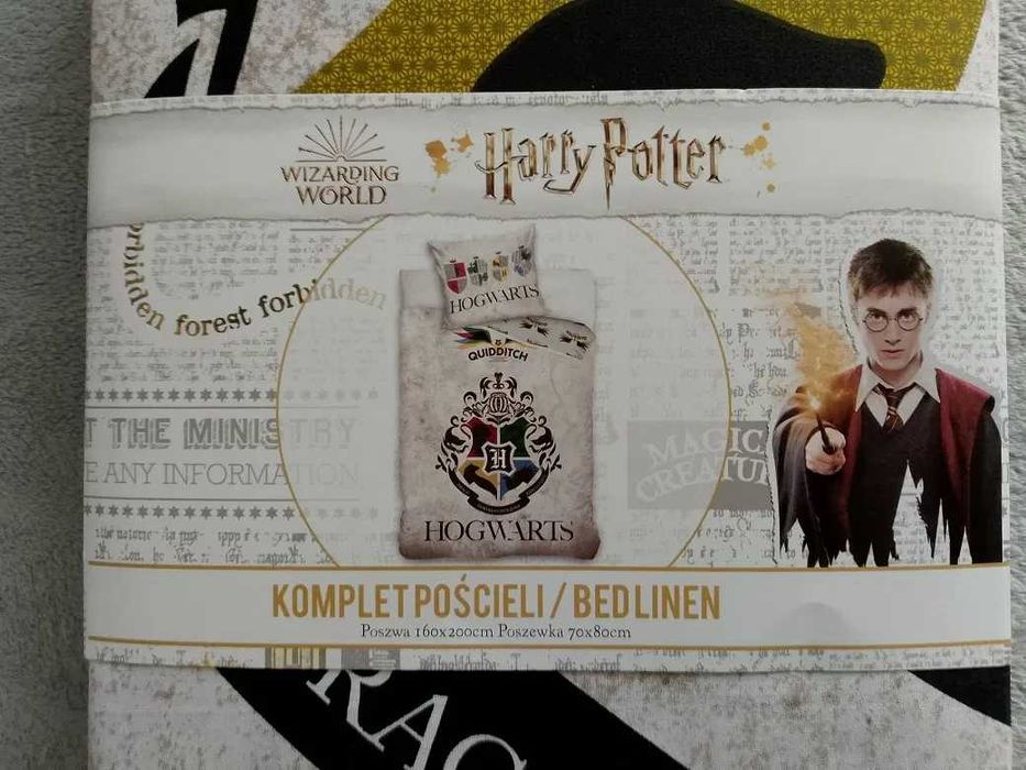 Komplet pościeli Harry Potter rozm. 160x200 cm pościel 100% bawełna