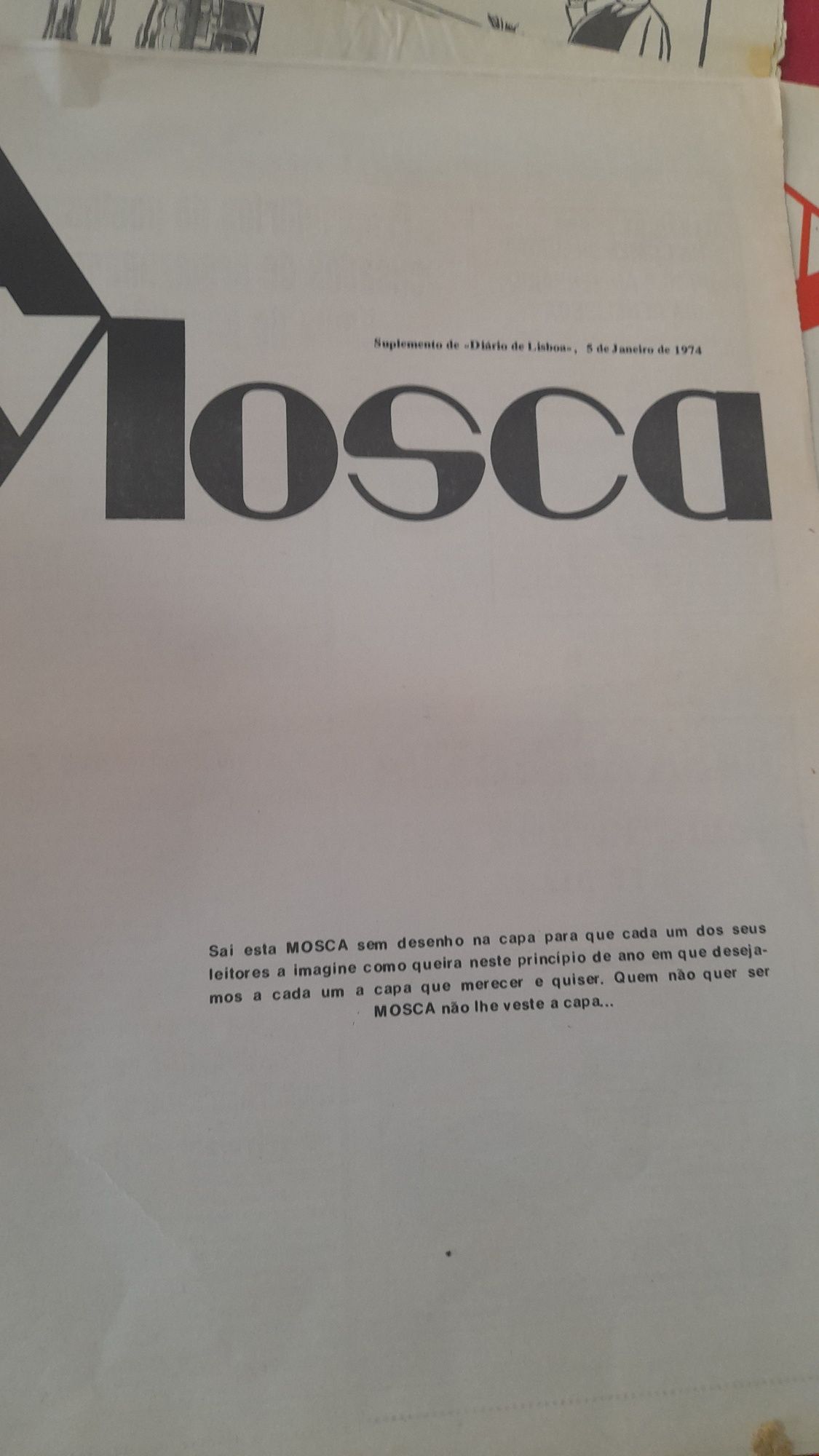 Jornais Antigos A Mosca ( Suplemento D.L.)