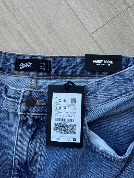 Широкі Джинси (M-L) Pull&Bear Baggy Loose Оригінал Нові Широкие Джинсы