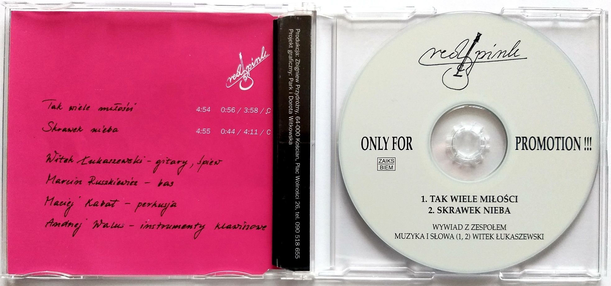 CDs Red Pink Tak Wiele Miłości 2002r Not For Sale