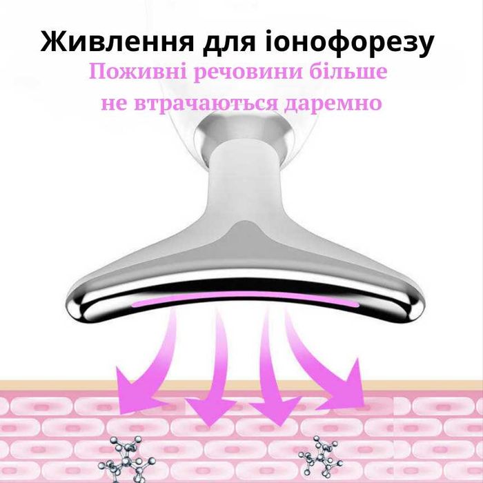 Мікрострумовий масажер для ліфтингу обличчя, шиї та інших частин тіла