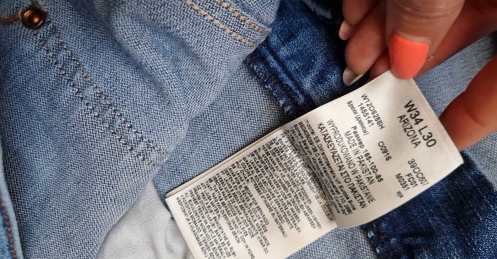 Spodnie męskie jeans Wrangler Arizona W34L30