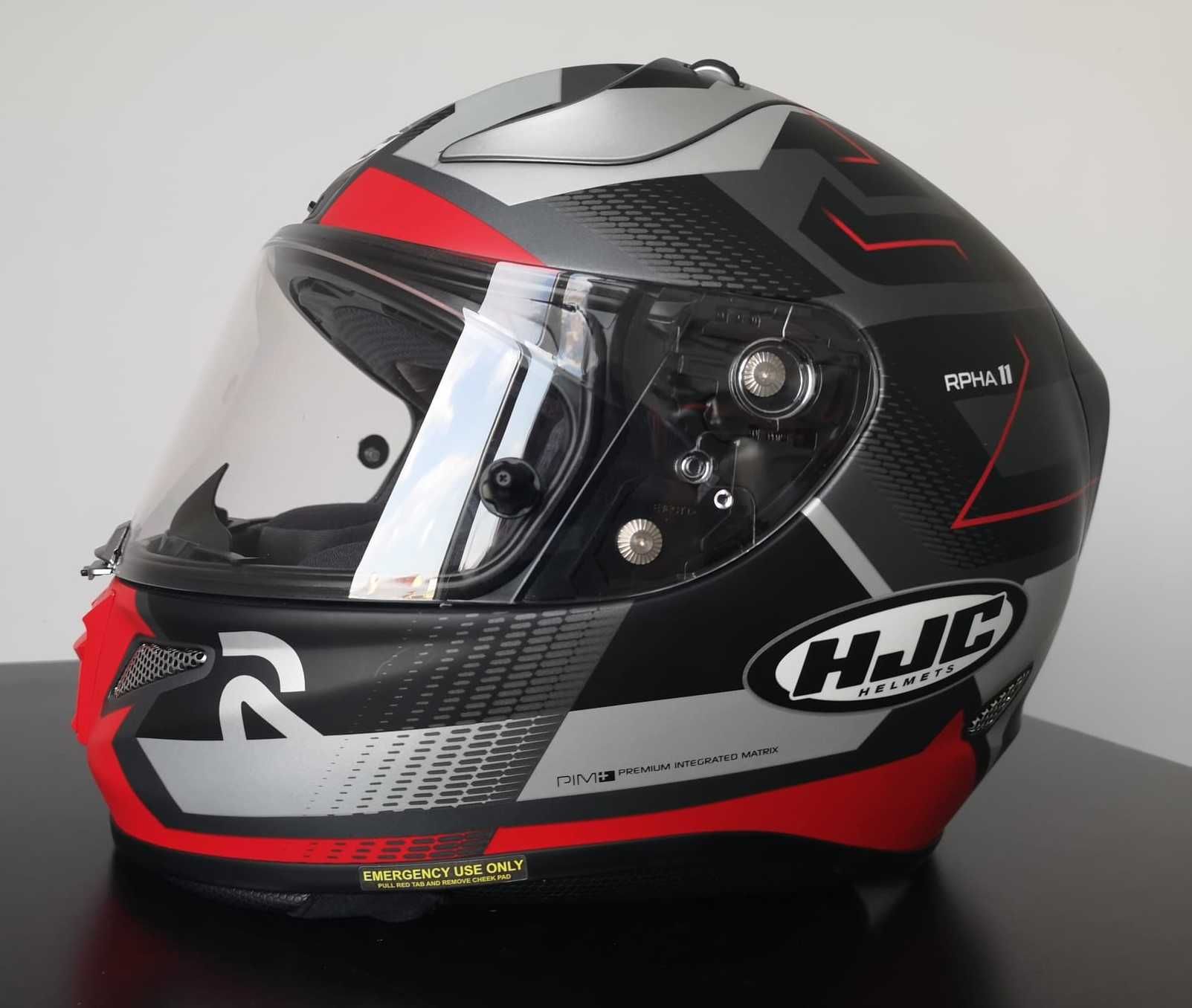 Kask HJC RPHA 11 NECTUS BLACK/RED/WHITE biały czarny czerwony XL