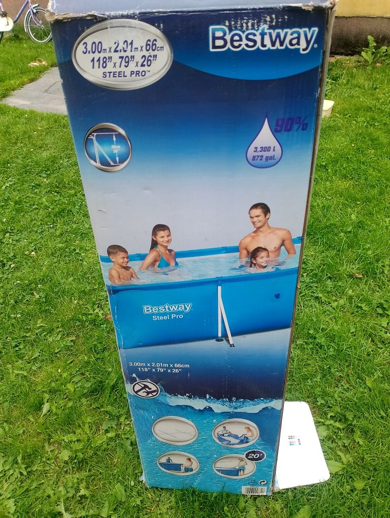 Basen stelażowy bestway 3m X 2,01m