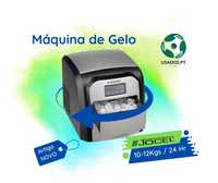 Máquina de fazer Gelo preto/inox Jocel 10-12Kgs / 24 Hr