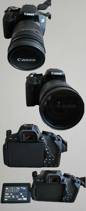 Canon EOS 650 D - aparat fot., lustrzanka cyfrowa + akcesoria  j.NOWE!