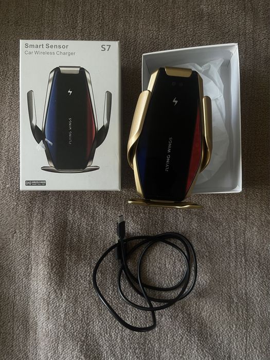 Автодержатель для тел. С безпроводной зарядкой!