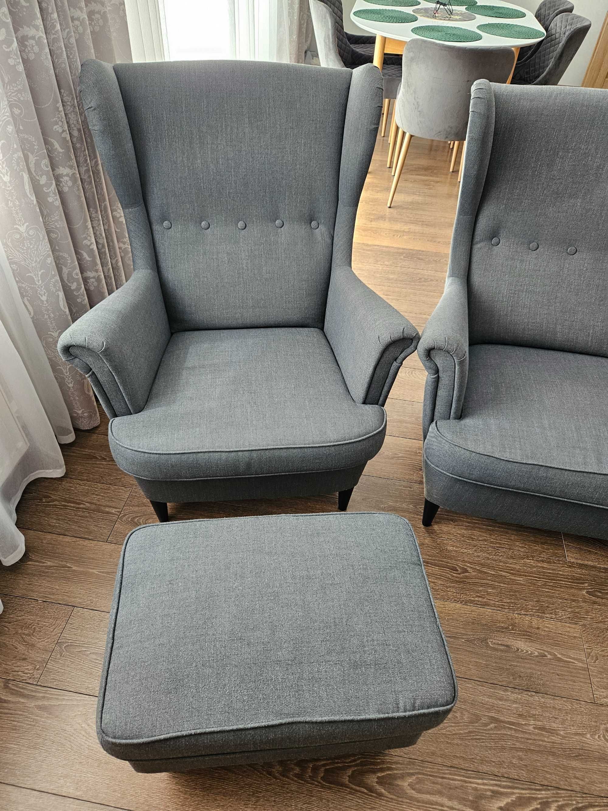 Podnóżek IKEA STRANDMON, ciemnoszary