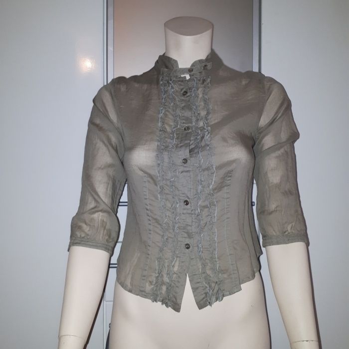 Trussardi шёлк брендовая блуза Италия оригинал + подарок
