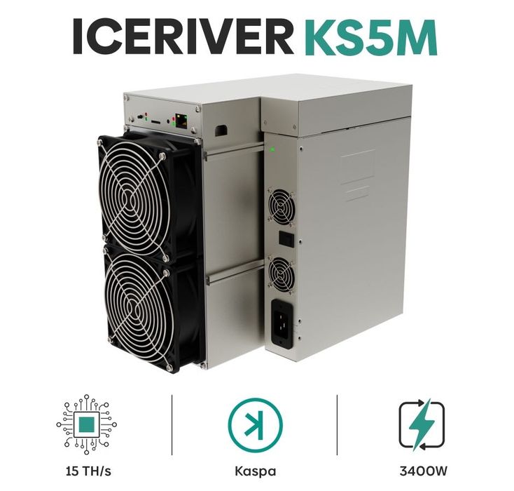 Асік-майнер Iseriver KS5M 15Th kaspa asic KHeavyHash