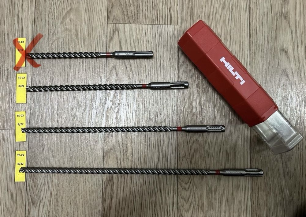 HILTI TE-CX 6,8,10 бур, свердло