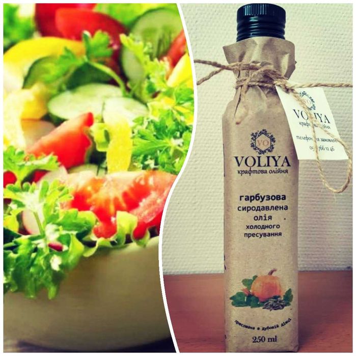 Гарбузова олія холодного віджиму в дубовій діжці