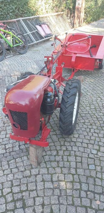 Ciągniczek ogrodniczy traktorek dzik diesel pług przyczepa