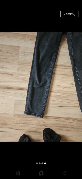 Spodnie jeansowe mom slim Stradivarious XS