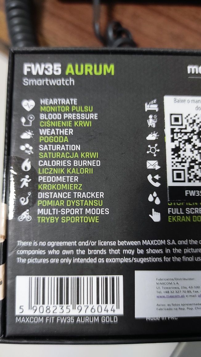 Smartwatch Maxcom Fw35 rosa
