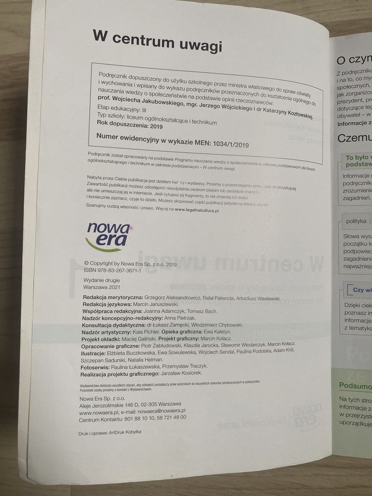 Książka W centrum uwagi 1