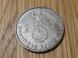 Moneta kolekcjonerska Deutsches Reich 2 mark 1937 Paul von Hindenburg