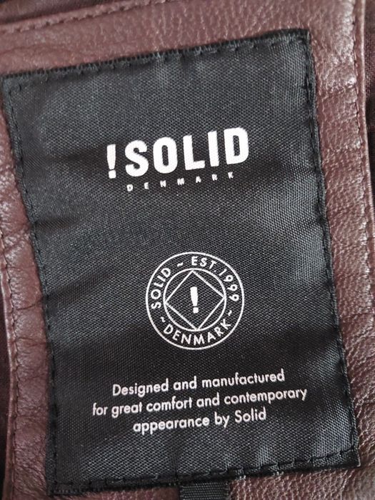 Skórzana kurtka męska !solid